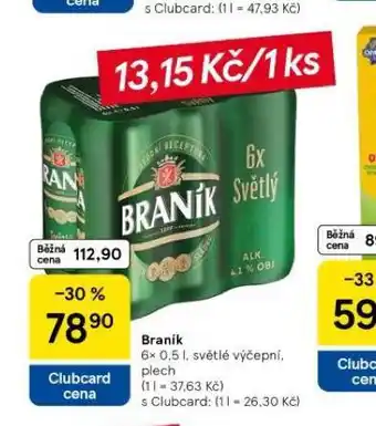 Tesco Pivo braník nabídka