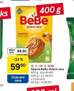 Tesco Opavia bebe dobré ráno nabídka