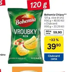 Tesco Bohemia chipsy nabídka