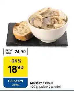 Tesco Matjesy s cibulí nabídka