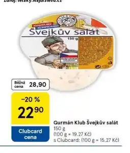 Tesco Gurmán klub švejkův salát nabídka