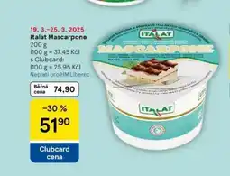 Tesco Itala mascarpone nabídka