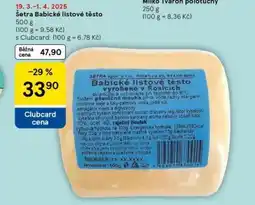 Tesco Babické listové těsto nabídka