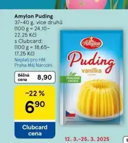 Tesco Amylon puding nabídka