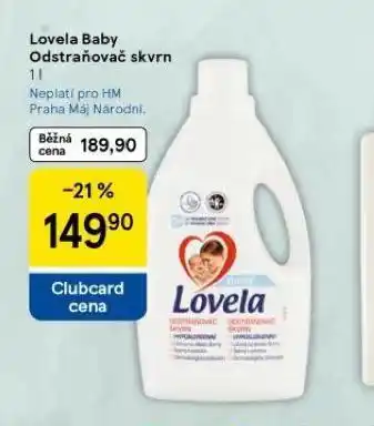 Tesco Lovela baby odstraňovač skvrn nabídka