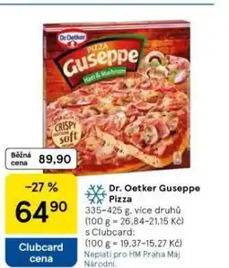 Tesco Dr. oetker guseppe pizza nabídka