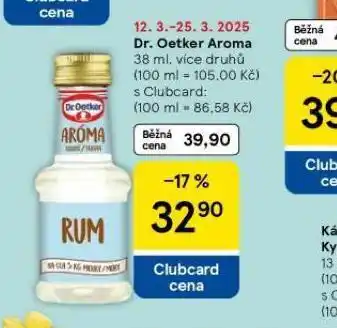 Tesco Dr. oetker aroma nabídka