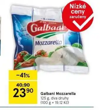 Tesco Galbani mozzarella nabídka