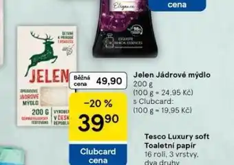 Tesco Jelen jádrové mýdlo nabídka