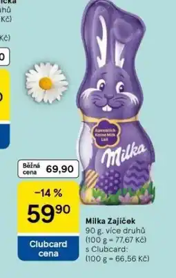 Tesco Milka zajíček nabídka