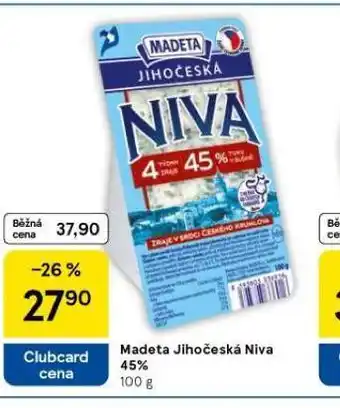 Tesco Madeta jihočeská niva 45% nabídka