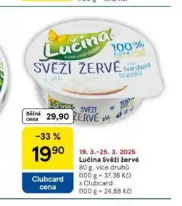 Tesco Lučina svěží žervé nabídka