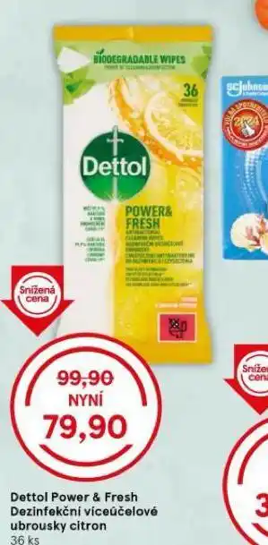 Tesco Dettol dezinfekční víceúčelové ubrousky nabídka