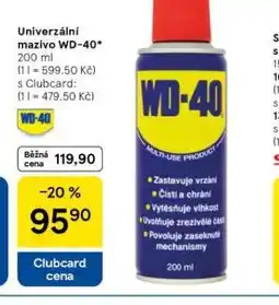 Tesco Univerzální mazivo wd-40 nabídka