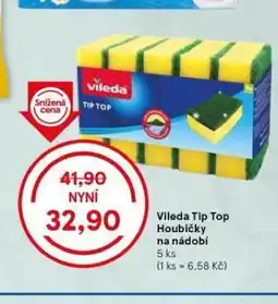 Tesco Vileda tip top houbičky na nádobí nabídka