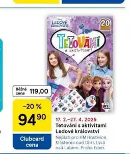 Tesco Tetování s aktivitami ledové království nabídka