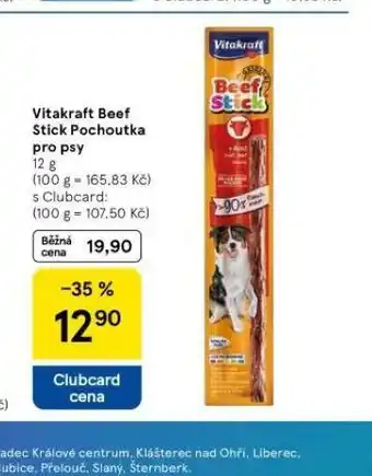 Tesco Vitakraft beef stick pochoutka pro psy nabídka