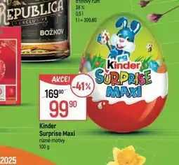 Globus Kinder surprise maxi nabídka