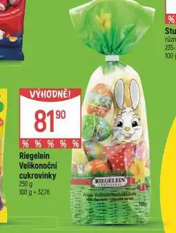 Globus Riegelein velikonoční cukrovinky nabídka