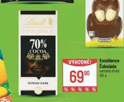 Globus Lindt excellence čokoláda nabídka