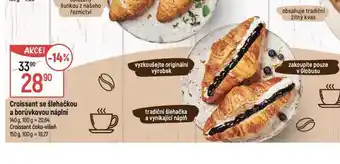 Globus Croissant se šlehačkou a borůvkovou náplní nabídka