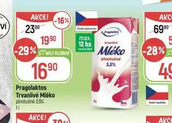 Globus Trvanlivé mléko 3,5% nabídka