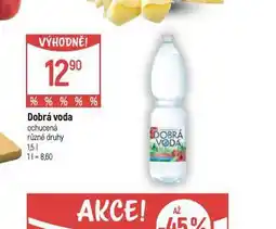 Globus Dobrá voda ochucená nabídka