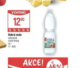 Globus Dobrá voda ochucená nabídka