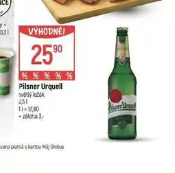 Globus Pivo pilsner urquell nabídka