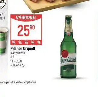 Globus Pivo pilsner urquell nabídka