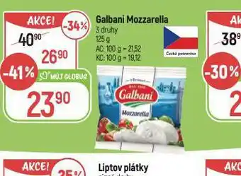 Globus Galbani mozzarella nabídka