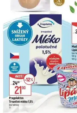 Globus Pragolaktos trvanlivé mléko 1,5% nabídka