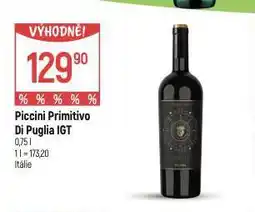 Globus Piccini primitivo di puglia igt nabídka