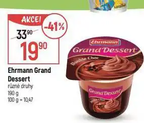 Globus Ehrmann grand dessert nabídka