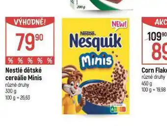 Globus Nestlé dětslé cereálie nabídka