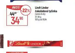 Globus Lindt lindor čokoládová tyčinka nabídka