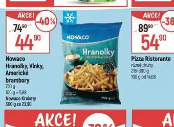 Globus Nowaco hranolky, vlnky, americké brambory nabídka