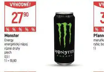 Globus Monster energy drink nabídka