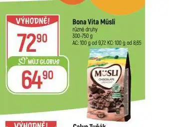 Globus Bona vita müsli nabídka