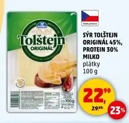 Penny Market SÝR TOLŠTEJN ORIGINÁL 45%, PROTEIN 30% nabídka