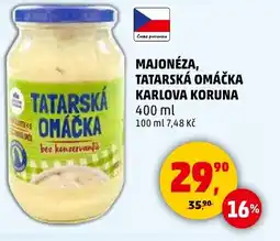 Penny Market MAJONÉZA, TATARSKÁ OMÁČKA nabídka