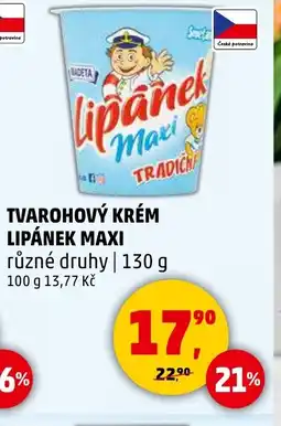 Penny Market TVAROHOVÝ KRÉM LIPÁNEK MAXI nabídka