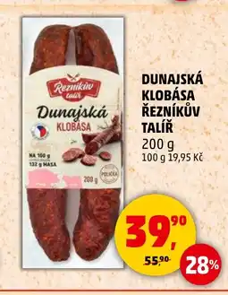 Penny Market Dunajská klobása řezníkův talíř nabídka