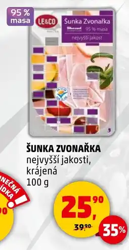 Penny Market ŠUNKA ZVONAŘKA nejvyšší jakosti, krájená nabídka