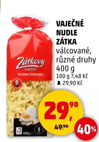 Penny Market VAJEČNÉ NUDLE ZÁTKA nabídka