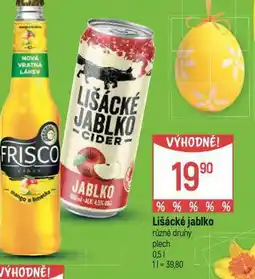 Globus Lišácké jablko cider nabídka