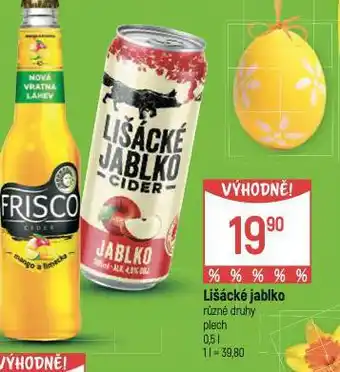 Globus Lišácké jablko cider nabídka