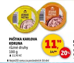 Penny Market PAŠTIKA KARLOVA KORUNA nabídka