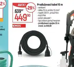 Globus Prodlužovací kabel 10 m nabídka