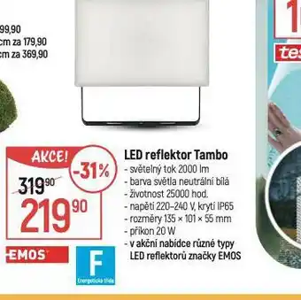 Globus Led reflektor tambo nabídka